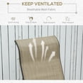 thumbnail image 6 of CoSoTower Outdoor Glider Chair, Gliders for Outside Patio with Smooth Rocking Mechanism and Lightweight Construction for Backyard, Tan, 6 of 9