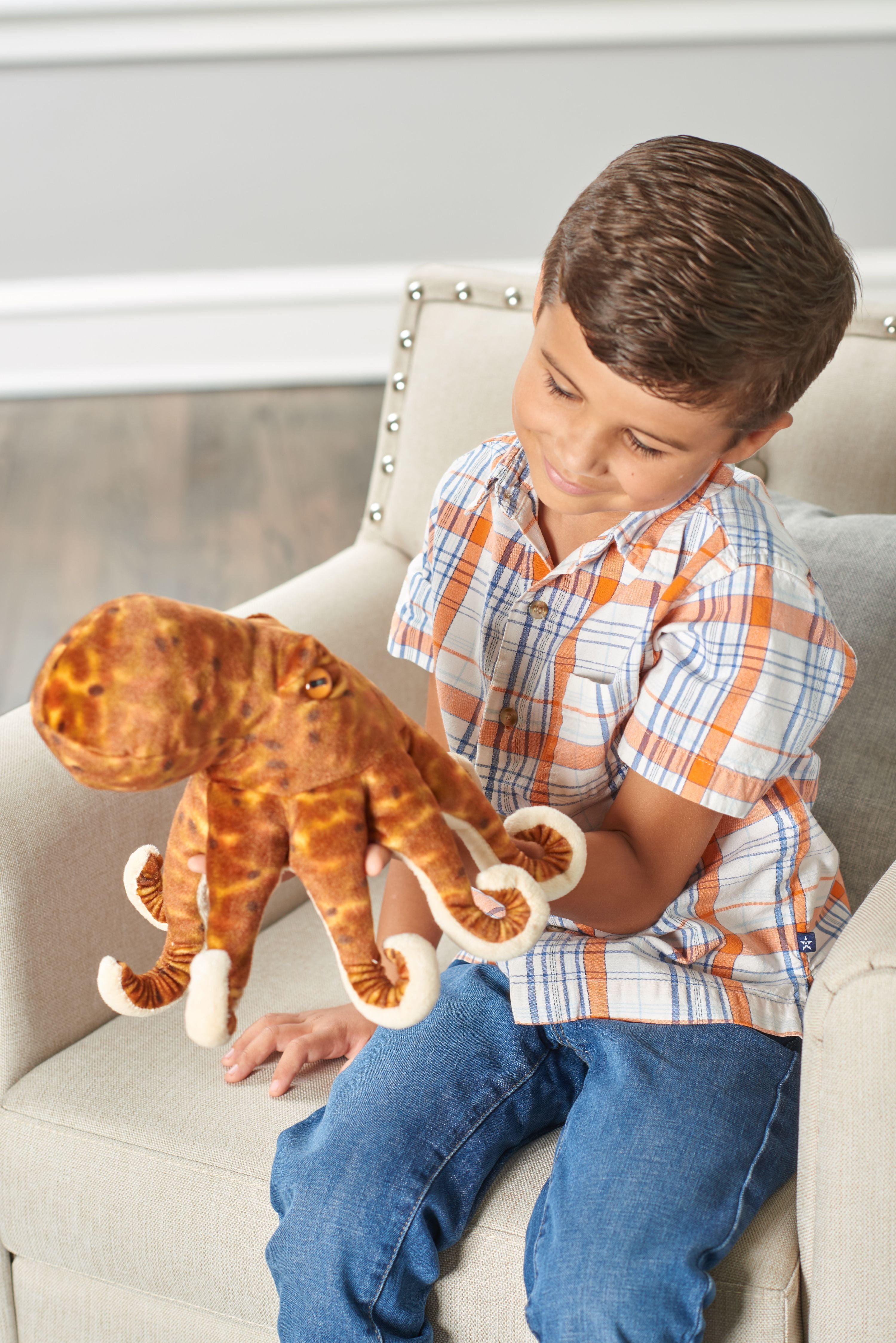 Wild Republic Octopus Plush Toy - 12 Inch Ultra-Soft Stuffed Animal For Kids & Collectors