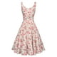 thumbnail image 2 of WILLBEST Vestidos Dama Vestido Casual con Estampado Floral para Mujer Vestido de Verano con Cuello En U sin Mangas Cómodo para Vacaciones Ropa Diaria Traje Básico Grande​​, 2 of 4