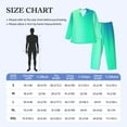 thumbnail image 4 of Daiia blue green colors for Men's Long-Sleeved Pajama Set – Soft & Comfortable Sleepwear Button-Up Pajamas Cozy Lounge Wear-XX-Large, 4 of 7
