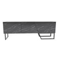 thumbnail image 5 of Parla 60'' Modern TV Stand Wood Console Table Entertainment Unit with Metal Leg for 70'' TVs Marble Black Finish, 5 of 5