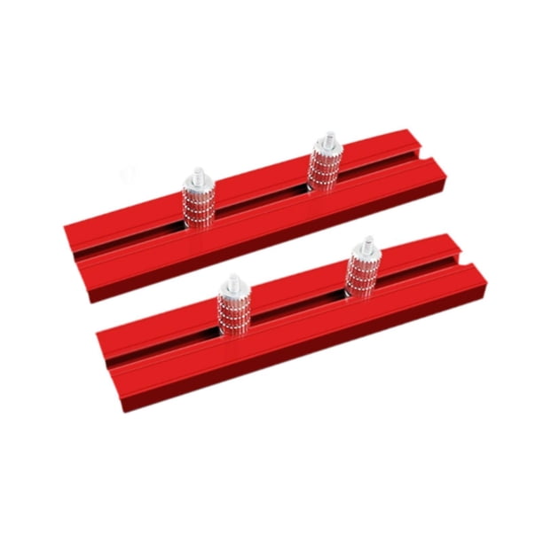 Juego de 2 topes de cepillado para carpintería con abrazadera de posicionamiento ajustable de aluminio. 158 mm.