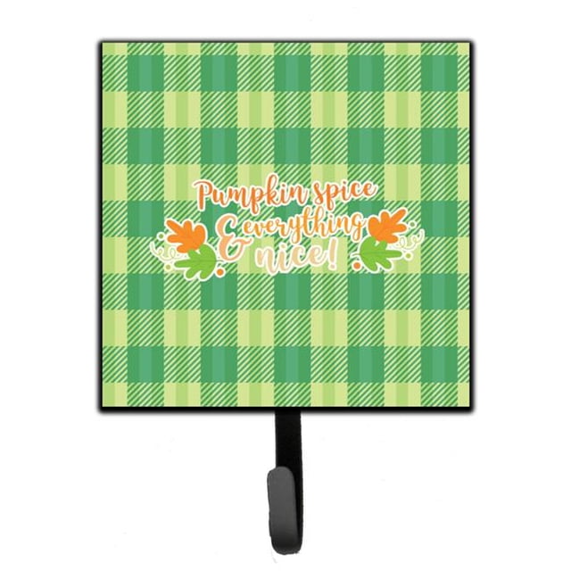Carolines Treasures BB6923SH4 Fall Pumpkin Spice Gingham Leash or Key Holder
