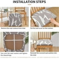 thumbnail image 5 of Chair Covers Seat Covers for Dining Room Chair Seat Covers 6PCS Removable Washable Upholstered Chair Seat Cushion Slipcovers Chair Protector with Elastic Bottom for Dining Room,Office, 5 of 6