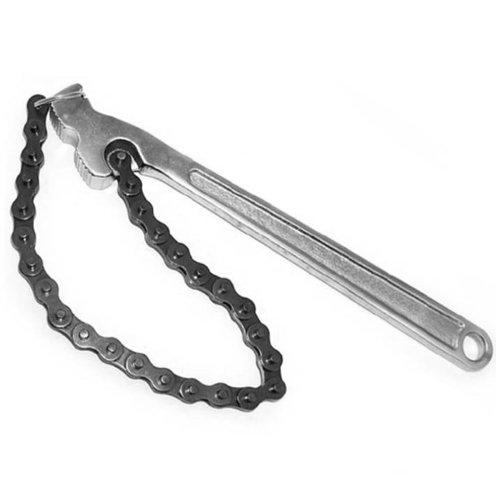 HNIWDJ 9 225mm Ratchet Chain Wrench Cr-V Steel Hand Pipe Tool Repairing Spanner Torque Car Oil Fuel Filters Remover