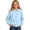 Sky Blue, variant on GobdXE Solid Cotton Blend Girls Zip Up Hoodie Long Sleeve Dual Patch Pocket Loose Casual Children Jacket Sweatshirt,2-3 Years(Sky Blue)
