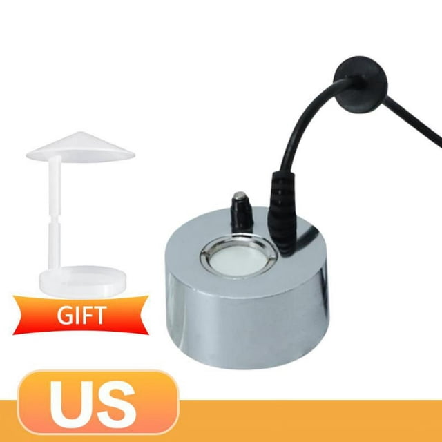 Halloween Party Mist Maker Ultrasonic Water Pond Fountain Fogger With 12 LED Light Flashes For Fish Tank Vase Birdbath Decor