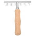 thumbnail image 1 of Miangastore Dematting Pet Comb Rake Shaped For Dog Cat With Wood Handle 1Pcs, 1 of 8