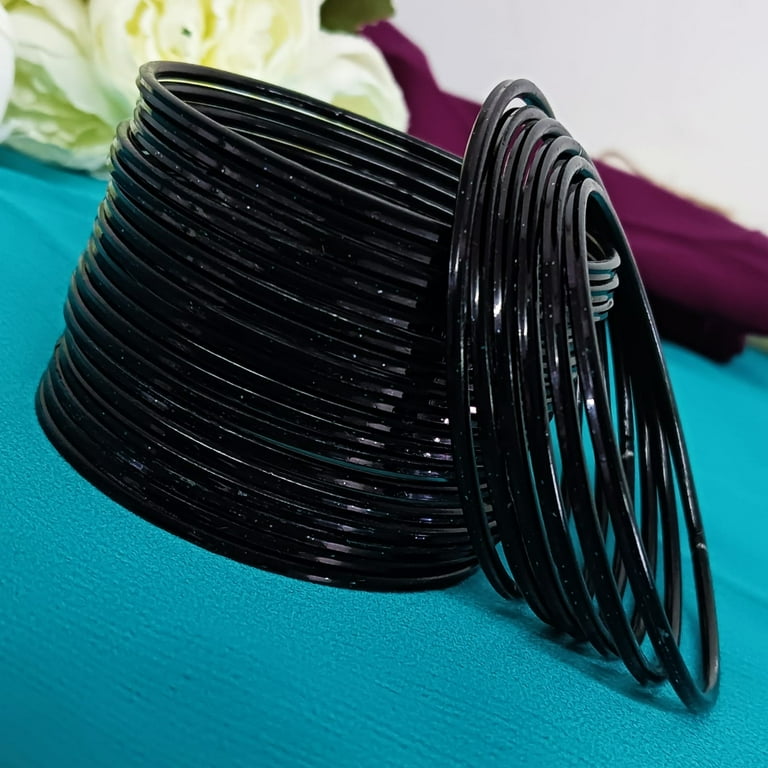 Black deals plain bangles