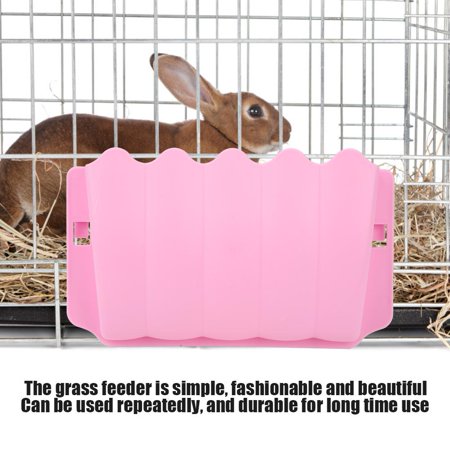 Garosa Simple Plastic Grass Feeder Pet Hay Bowl Dish Rack Holder
