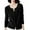 Black, variant on Women's Knitted Cardigan Coat Sweater Slim Long Sleeved Thin Top Dark Open Front Cardigan L