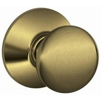 Schlage F10 PLY 609 16-080 10-027 Plymouth Hall and Closet Knob, Antique Brass