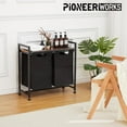 thumbnail image 5 of Garvee Laundry Hamper, Laundry Basket Organizer Laundry Sorter with 2/3/4 Pull-Out and Removable Bags and Top Shelf, Dirty Clothes Hamper for Laundry Room Bathroom Bedroom and Dorm,Two Bags, 5 of 8