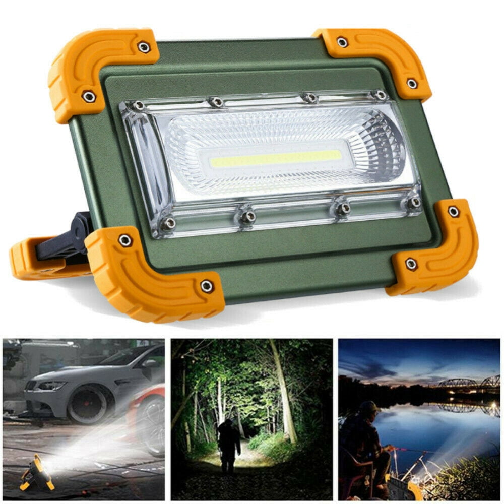 100000LM COB LED Work Light Rechargeable Inspection Flashlight Flood Lamp Stand