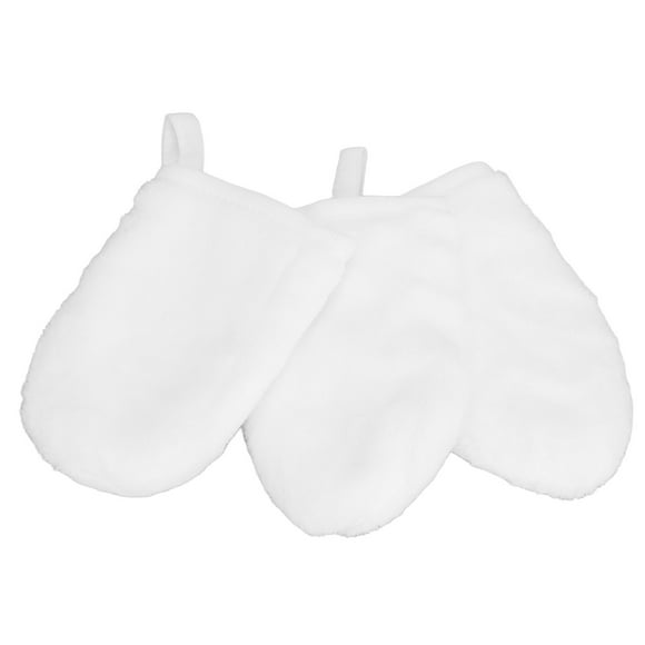 Facial Cleansing Cloths Gloves, White Facial Cleansing Gloves Remove Oil for Cosmetic