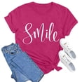 thumbnail image 4 of Xiaoxatg Womens T Shirts,Women's T-Shirts—Casual Graphic Tee for Women with Short Sleeve Summer TopHot PinkXXL, 4 of 5