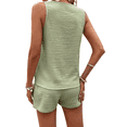 thumbnail image 4 of LYMAYTER Women's Summer 2 Piece Outfits Casual V Neck Sleeveless Vest and Shorts Comfy Wear S-2XL, 4 of 8