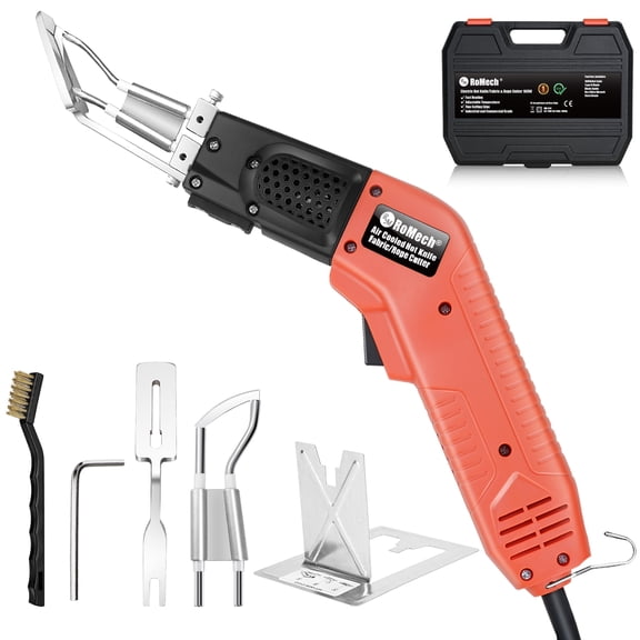 RoMech 100W Air-Cooled Hot Knife Fabric and Rope Cutter with Heat Control