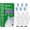 Sensitive, variant on Brushmo e-Series Total Clean Replacement Toothbrush Heads Compatible with Philips Sonicare Screw-on Handles, Medium-Firm DuPont Bristles, BM726, 6-Pack, White