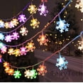 thumbnail image 4 of Luces solares LED de copo de nieve para exteriores, guirnalda de luces de hadas impermeable para fiesta de Navidad, guirnalda de jardín, guirnalda de Navidad, 4 of 4