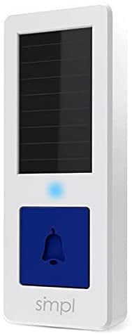 smpl Solar Doorbell, Alerts Ecosystem, Pairs with Alerts Receivers, Wireless, Charges in Direct & Indirect Sunlight