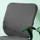 thumbnail image 3 of Funda de asiento de silla, poliéster, cuadrada, elástica, con división, lavable, suave, para comedor, oficina, decoración de muebles y sillas. Gris, 3 of 4