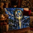 thumbnail image 3 of Enchanted Starlit Portal Waterfall Fantasy Landscape Art Mystical, Peaceful Mountain Lake Scene, Warm Flannel Blanket for Cabin and Lodge, Outdoor Lovers Camping Gift, Fantasy Home Decor, 3 of 9