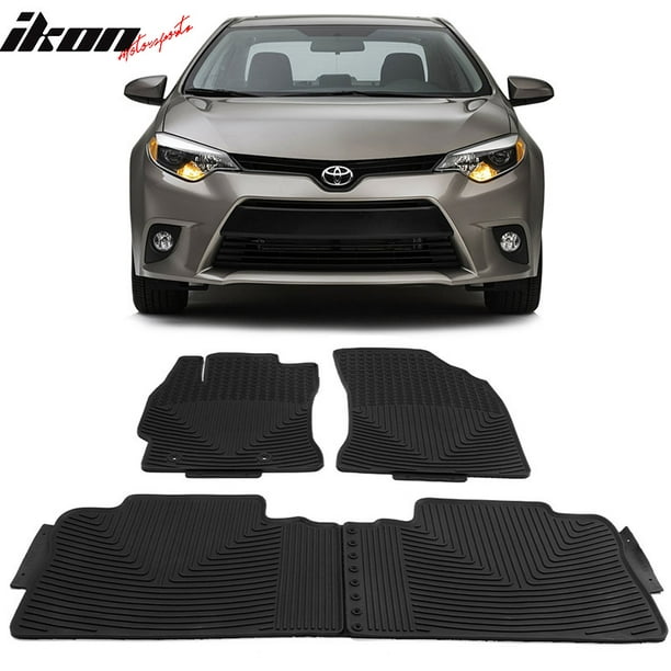 Compatible With 14 19 Toyota Corolla Latex All Weather Floor Mats