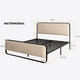 thumbnail image 2 of Cama de metal FABATO Matrimonial, 2 of 6