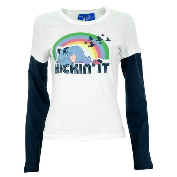 Winnie The Pooh - Eeyore Kickin It Juniors 2Fer Long Sleeve T-Shirt