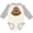 Natural and Heather, variant on Thanksgiving Football Turkey Boys Long Sleeve Baby Bodysuit