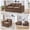Brown, variant on MOONMISS 80.3" Oversized Modular Sofa, Upholstered Corduroy 2 Seat Deep Seat Cloud Couch for Living Room Bedroom, No Assembly Required,Orange