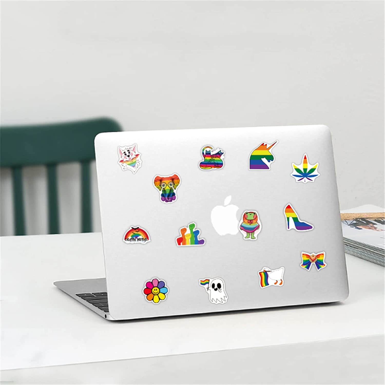 Rainbow Pride Stickers, 100-Piece LGBTQ Rainbow Stickers, Vinyl LGBT Gay  Pride Stickers for Laptops, Water Bottles, Luggage, Scrapbooking 