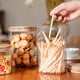 thumbnail image 3 of Frascos de Vidrio para Almacenamiento de Alimentos Liuruiyu Juego de 6 Piezas de 1100 ml con Tapa Hermética de Bambú, 3 of 7