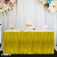 thumbnail image 5 of PMU Fringe Table Skirt (Gold) 9 ft x 29 inches Pkg/1, 5 of 7