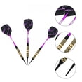 thumbnail image 2 of BESTSKY 3Pcs Darts Advanced Copper-Plated Iron Darts for Maximum Control,High-Accuracy Plastic Darts Tip,Balanced High-Density Aluminum Dart Flights,Purple, 2 of 4