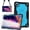 Black/Blue+2 Glass, variant on Worcoiy for TCL Tab 8 Gen 2/TCL Tab 8 NXTPAPER 5G 8.7 Inch Tablet case (Black/Blue)