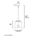 thumbnail image 4 of 12273CDSN-Maxim Lighting-Acadia-3 Light Pendant-13.75 Inches wide by 16 inches high-Satin Nickel Finish    -Traditional Installation, 4 of 5