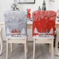 thumbnail image 2 of fundas para sillas navideñas, decoración navideña, sombrero de muñeco de nieve, accesorios de Papá Noel, suministros para restaurante, comedor, fiesta, cumpleaños, boda (A), 2 of 5
