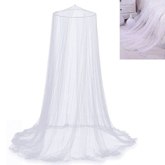 Pcapzz Mosquito Net Universal White Dome Mesh Easy Installation Hanging Bed Canopy Netting For Single To King Size Beds Hammocks Cribs