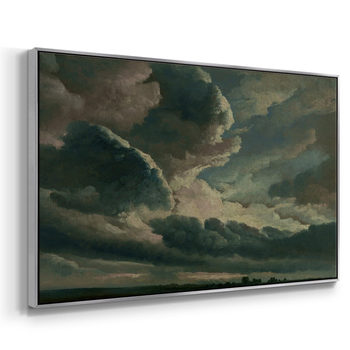 Vintage Landscape-CCXXXVII By Wexford Home Framed in Silver Wood Gallery Wrapped Canvas 25 in. x 37 in.
