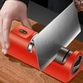 thumbnail image 4 of Electric Rechargeable Cutter Sharpener - Quick Polishing Multifunctional Kitchen Gadget Red, 4 of 6