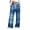 A20 Navy, variant on Mifsaly Heart Print Wide Leg Sweatpants Women High Waist Demin Pants Elastic Waistband Soft Cotton Joggers Relaxed Work Vacation Casual Pant With Pockets L