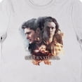 thumbnail image 2 of Supernatural Character Art (Front) and Join the Hunt (Back) Women's White Graphic Crop Tee-Large, 2 of 3