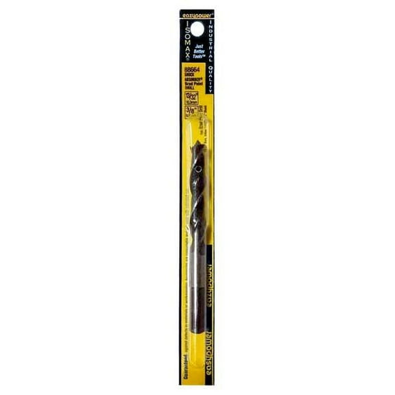 Eazypower Brad-Point Drill Bit,3/8" Size 88664