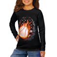 thumbnail image 2 of DISNIMO Football American Flag Long Sleeve T-Shirts for Boys Size 5-6 Shirts Boys Kids Shirts Boys Cute Tops Crew Neck Shirt Boys Long Sleeve T Shirts for Boys Tee Shirts Fall T Shirt Tshirt, 2 of 7