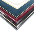 thumbnail image 4 of GraduationMall Certificate Documents Diploma Frame Glossy Cherry Real Wood with Navy Blue Mat 8.5 x 11 /11 x 14, 4 of 6