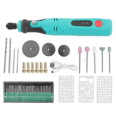 

Cordless Rotary Tool Mini Power Rotary Tool 3 Speed USB Charging with 53 Accessory