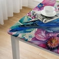 thumbnail image 5 of Acheng Blue Bird Flowers Annabel Kidston Square Tablecloth Waterproof 100% Polyester Fiber 52*52, 5 of 8