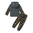 thumbnail image 3 of Lanbubble Toddler Boys 3D Printed Pullover Sweatsuit Outfit 2 Piece Hoodie Sweatshirt and Jogger Pants Set for Ages 2-6T, 3 of 9